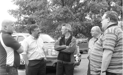 1 - Andrew Hladyshevsky (second from left), President of the Shevchenko Foundation with  Camp Spirit Lake Corporation board members, prior to the Centre’s opening to the general public on June 25