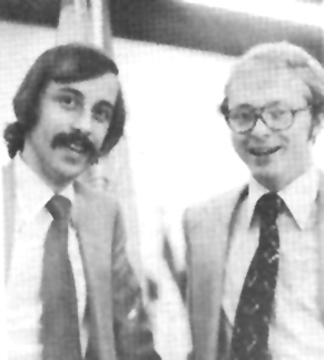 First editor Volodymyr Kish (L.) and designer Michael Cherkas